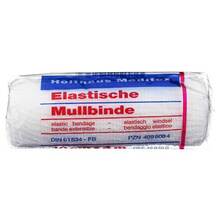 Abbildung: MULLBINDEN elastisch 10 cmx4 m 1 St, Binden PZN 04095084 