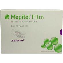 Abbildung: MEPITEL Film Folienverband 6x7 cm 10 St, Verband PZN 04107338 