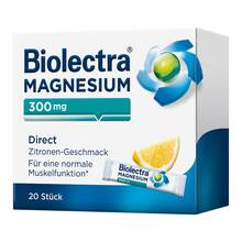 Abbildung: Biolectra Magnesium 300 mg Direct Zitrone Sticks 20 St, Pellets PZN 04115295 