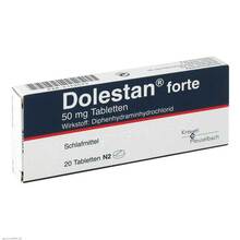 Abbildung: Dolestan forte Tabletten 20 St, Tabletten PZN 04142079 
