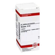 Abbildung: DROSERA D 12 Tabletten 80 St, Tabletten PZN 04215482 