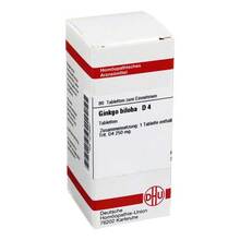 Abbildung: GINKGO BILOBA D 4 Tabletten 80 St, Tabletten PZN 04218687 