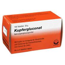 Abbildung: Kupfergluconat Tabletten 100 St, Tabletten PZN 04222499 