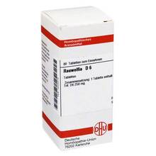 Abbildung: RAUWOLFIA D 6 Tabletten 80 St, Tabletten PZN 04234019 