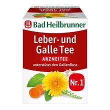 Abbildung: BAD HEILBRUNNER Leber- und Galletee Filterbeutel 8X1.75 g, Filterbeutel PZN 04250998 