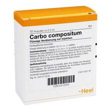 Abbildung: CARBO COMPOSITUM Ampullen 10 St, Ampullen PZN 04312529 