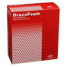 Abbildung: DRACOFOAM Schaumstoff Wundauflage 10x10 cm 10 St, Verband PZN 04350429 