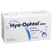 Abbildung: Hya-Ophtal sine Augentropfen 60X0.5 ml, Augentropfen PZN 04394728 