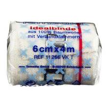Abbildung: IDEALBINDE 6 cm mit Klammer 1 St, Binden PZN 04402876 