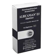 Abbildung: ALBICANSAN D 3 Zäpfchen 10 St, Suppositorien PZN 04456903 
