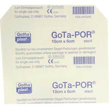 Abbildung: GOTA-POR Wundpflaster steril 60x100 mm 1 St, Pflaster PZN 04473296 