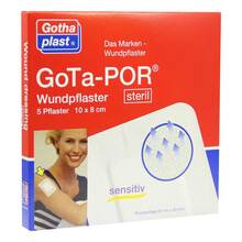 Abbildung: Gota-Por Wundpflaster steril 80x100 mm 5 St, Pflaster PZN 04473617 