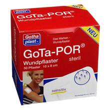 Abbildung: Gota-Por Wundpflaster steril 80x100 mm 50 St, Pflaster PZN 04473623 