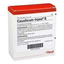 Abbildung: CAUSTICUM INJEEL S Ampullen 10 St, Ampullen PZN 04562226 