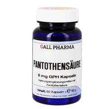 Abbildung: Pantothensäure 6 mg Gph Kapseln 60 St, Kapseln PZN 04591110 
