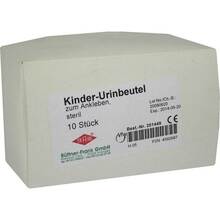 Abbildung: Urin Auffangbeutel für Kinder steril 100 ml 10 St, Beutel PZN 04592687 