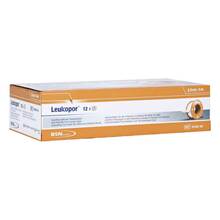 Abbildung: LEUKOPOR 2,5 cmx5 m 12 St, Pflaster PZN 04593586 