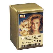 Abbildung: Biotin Plus Zink Haarkapseln 50 St, Kapseln PZN 04595639 