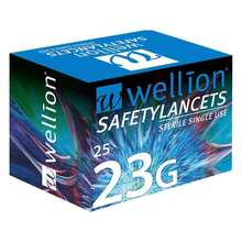 Abbildung: Wellion Safetylancets 23 G Sicherheitseinmallanz. 25 St, Lanzetten PZN 04604597 