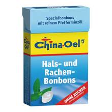 Abbildung: China Öl Hals- und Hustenbonbons ohne Zucker 40 g, Bonbons PZN 04635296 