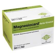 Abbildung: Magnesiocard forte 10 mmol Pulver zur Her.e.Lösung zum Einnehmen  50 St, Pulver zur Herstellung einer Lösung zum Einnehmen PZN 04636261 