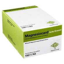 Abbildung: Magnesiocard forte 10 mmol Pulver zur Her.e.Lösung zum Einnehmen  100 St, Pulver zur Herstellung einer Lösung zum Einnehmen PZN 04636278 