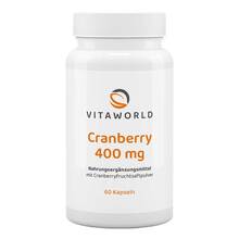 Abbildung: CRANBERRY 400 mg Kapseln 60 St, Kapseln PZN 04648347 