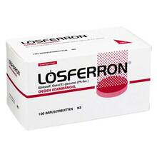 Abbildung: Lösferron Brausetabletten 100 St, Brausetabletten PZN 04660414 