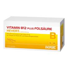 Abbildung: Vitamin B12 Plus Folsäure Hevert a 2 ml Ampullen 2X100X2 ml, Ampullen PZN 04674439 