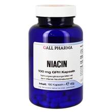 Abbildung: Niacin 100 mg Gph Kapseln 180 St, Kapseln PZN 04699971 