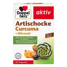 Abbildung: Doppelherz Artischocke Curcuma + Olivenöl Kapseln 30 St, Kapseln PZN 04700645 
