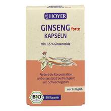 Abbildung: Hoyer Bio Ginseng Kapseln 30 St, Kapseln PZN 04704488 