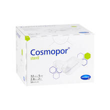 Abbildung: COSMOPOR steril Wundverband 5x7,2 cm 50 St, Pflaster PZN 04721073 