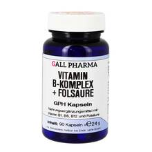 Abbildung: Vitamin B Komplex + Folsäure Gph Kapseln 90 St, Kapseln PZN 04722569 
