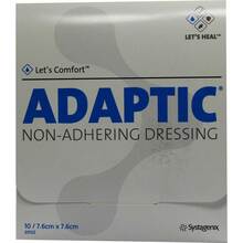 Abbildung: ADAPTIC 7,6x7,6 cm feuchte Wundauflage 10 St PZN 04739937 