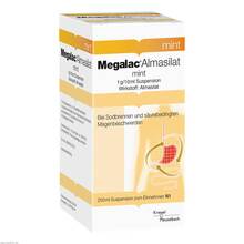 Abbildung: Megalac Almasilat mint Suspension 250 ml, Suspension PZN 04745777 