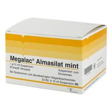 Abbildung: Megalac Almasilat mint Suspension 50X10 ml, Suspension PZN 04745808 