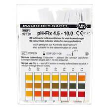 Abbildung: PH-Fix Indikatorstäbchen pH 4,5-10 100 St, Stäbchen PZN 04759041 