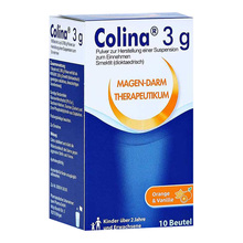 Abbildung: Colina Beutel 3 g Pulver zur Herstellung einer Suspension zum Einnehmen  10 St, Pulver zur Herstellung einer Suspension zum Einnehmen PZN 04782407 