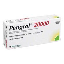 Abbildung: Pangrol 20.000 magensaftresistente Tabletten 50 St, Tabletten magensaftresistent PZN 04783192 