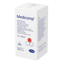 Abbildung: Medicomp Vlieskomp.unsteril 5x5 cm 4fach 100 St, Kompressen PZN 04783832 