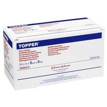 Abbildung: Topper Schlitzkompresse 5x5 cm steril 20X5 St, Kompressen PZN 04784375 