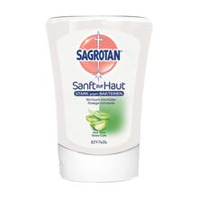 Abbildung: SAGROTAN No-Touch Nachfüller Aloe Vera Handseife 250 ml, Flüssigseife PZN 04787221 