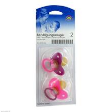 Abbildung: Beruhigungssauger Kirsche Latex 6-18 M.bicol.pink 2 St PZN 04793144 