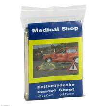 Abbildung: Rettungsdecke Ypsisave 160x210 cm gold / silber 1 St PZN 04831583 