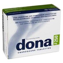 Abbildung: Dona 250 mg überzogene Tabletten 100 St, Überzogene Tabletten PZN 04849169 