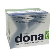 Abbildung: Dona 250 mg überzogene Tabletten 240 St, Überzogene Tabletten PZN 04851108 