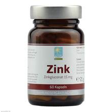 Abbildung: Zink 15 mg Gluconat Kapseln 60 St, Kapseln PZN 04870353 