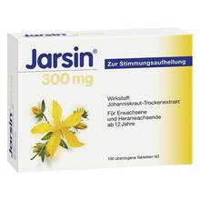 Abbildung: Jarsin 300 überzogene Tabletten 100 St, Überzogene Tabletten PZN 04877964 