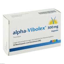 Abbildung: Alpha Vibolex 300 mg Weichkapseln 30 St, Weichkapseln PZN 04887879 